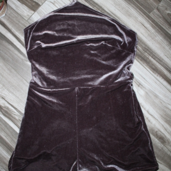 Purple Halter Romper - Picture 2 of 3